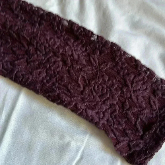 Abercrombie & Fitch Long Sleeve Purple Lace Overlay Dress XS - Picture 6 of 7